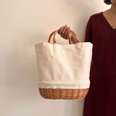 Woven Mini Basket Bag | Handmade Upcycled Baskets | YGN Collective