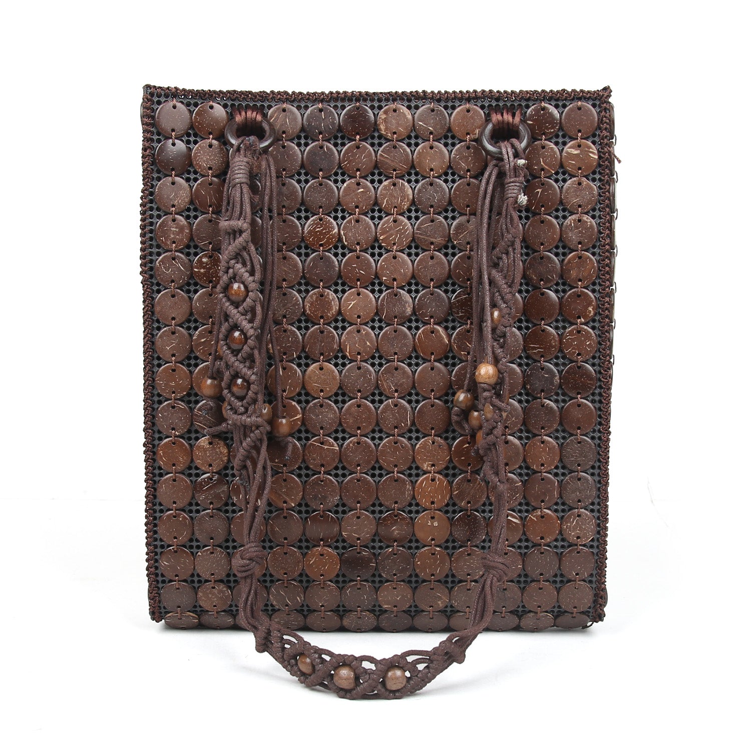 Buy KINGSMAN STORE Purse Coconut Shell Beaded Sling bag for Women Heart  Shape | Cross body Long Strap Purse | Handmade Natural Style| Hanging Purse  (Brown) 17cm at Amazon.in