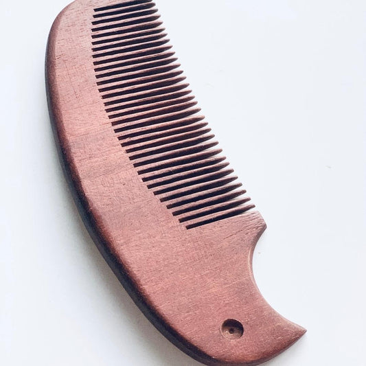 Warrior Fine Teeth Dark Wood Comb