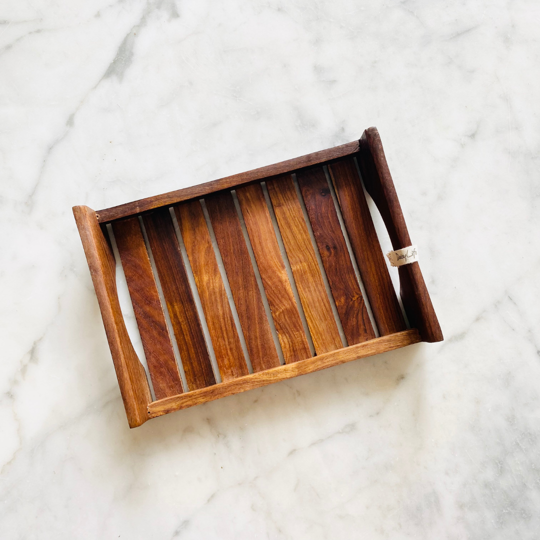 Natural Wooden antique tray.